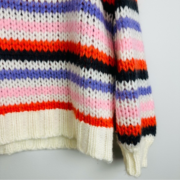 Anthropologie John + Jenn Striped Knitted Color Striped Sweater Size XS - Picture 5 of 7